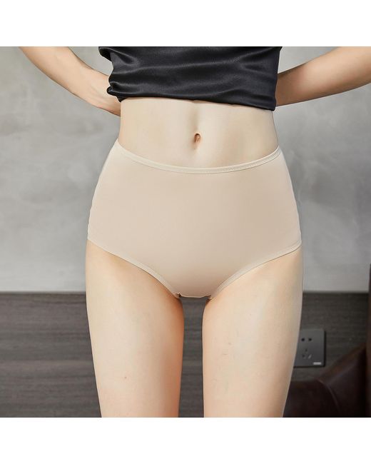 Soft Strokes Silk Natural Neutrals Set Of Two Knitted Silk Mid Rise French Cut Pantie Shimmer Collection
