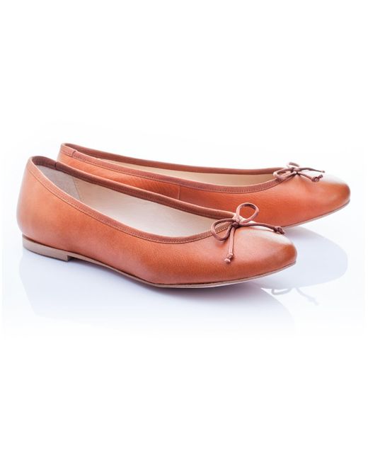French Sole Brown Lola Honey Tan Leather