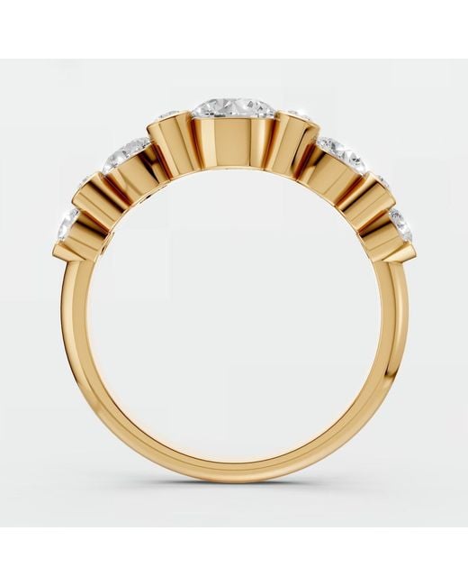 Aya Fine Jewelry White Round Lab Diamond Wedding Band 1.58 Ctw