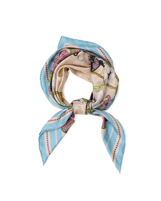 Asyii Metallic Neutrals Bloom Corner Double-Face Silk Twill Square With Hand-Rolled Hem