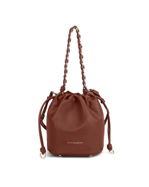 Mkf Collection - J'omor Brown Paityn Bucket Bag