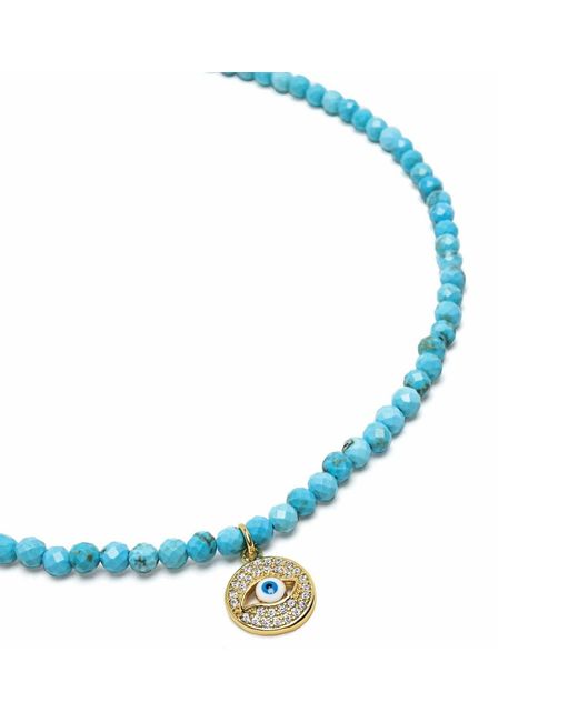 Nialaya Blue Evil Eye Choker