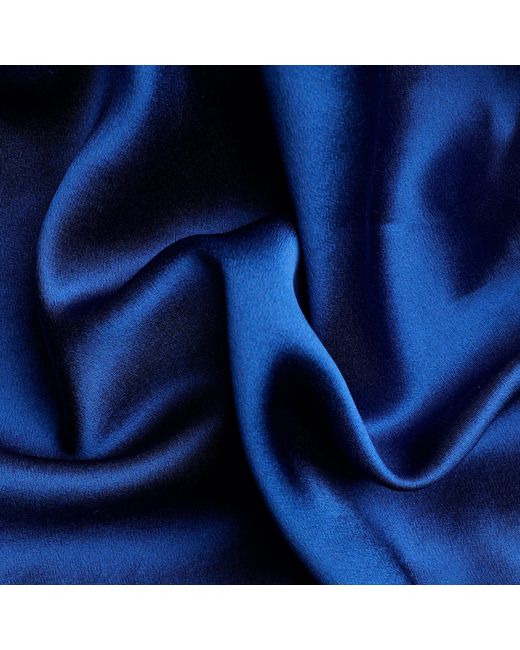 Soft Strokes Silk Blue Pure Mulberry Silk Hair Bonnet