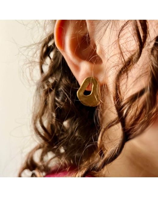 Bio-Trimmings Metallic Behring Earrings