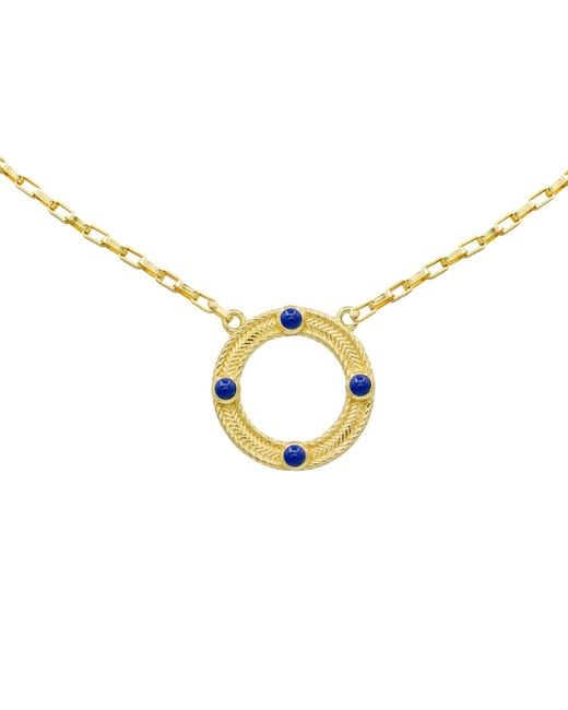 Marcia Moran Metallic Aspen Open Circle Necklace