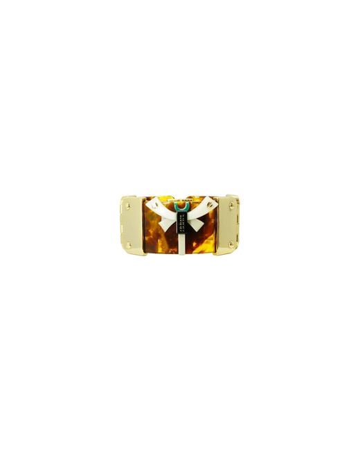 Gissa Bicalho Yellow Handmade Acrylic Bracelet Dragonfly
