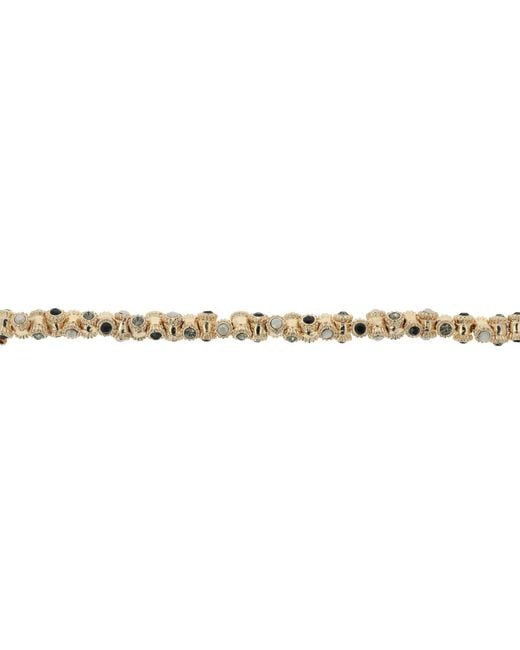Otazu Metallic Vintage Barrel Bracelet Jet