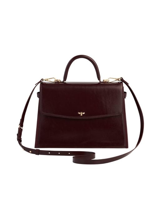Fable England Cherry Structured Tote Medium