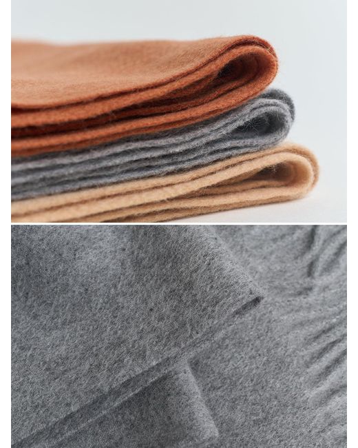 Lost Pattern Gray The Big Shawl Oversized Cashmere Wrap for men