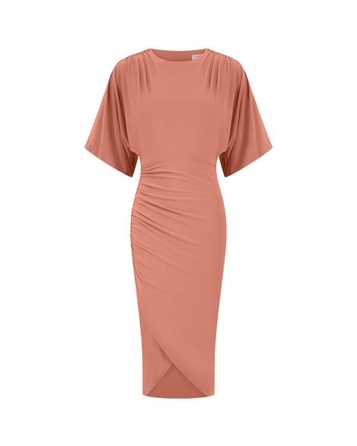 Celestine & Mae Pink Leilani Midi Dress