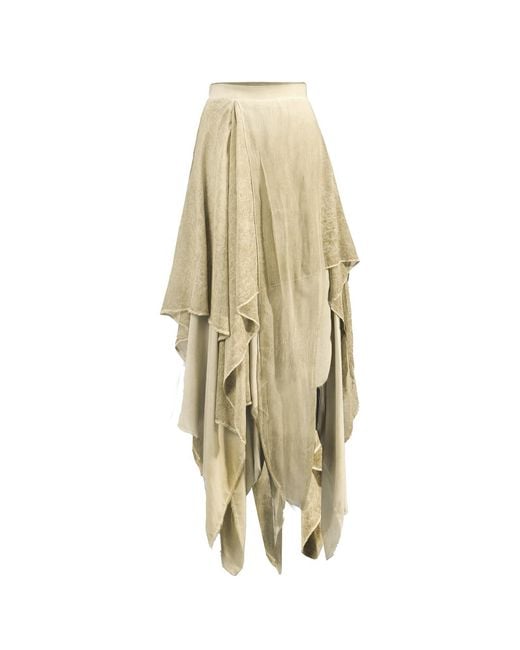Zhenabia Natural Neutrals Bia Skirt Vintage Lemon