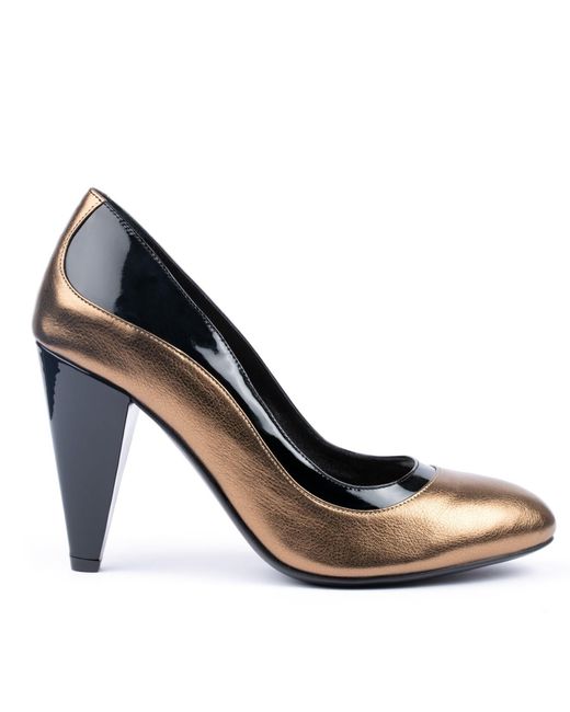 Rosamund Muir London Blue Jemima Patent & Dark Heels