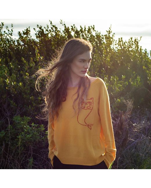 Catnip and Seaweed Yellow The Cashmere Sweater