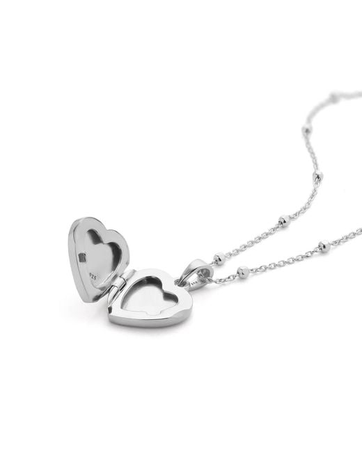 Nellou Jewellery Metallic Aura Heart Locket Necklace