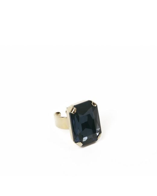 Addicted Multicolor Celeste Ring Plated With Crystal Color