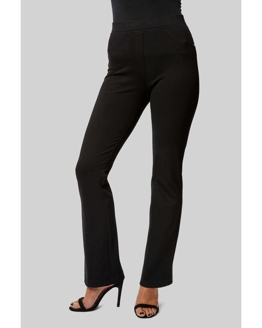 James Lakeland Black Boot Leg Trousers