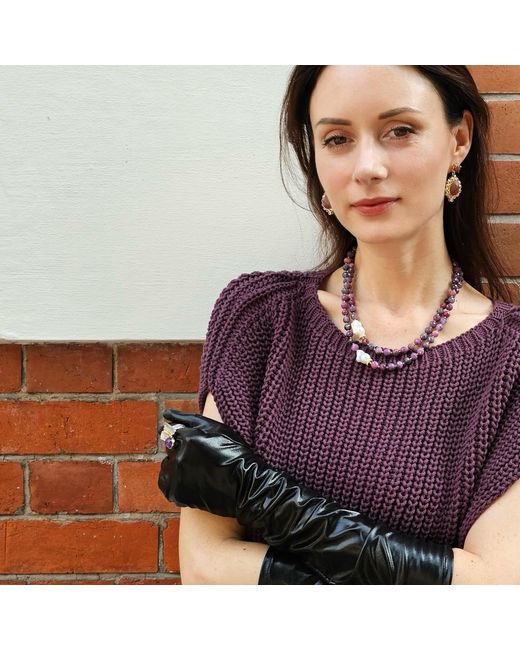 Farra Purple Amethyst Stone Statement Ring