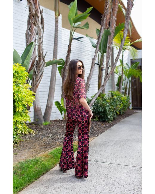 Jennafer Grace Red Mareesa Trousers