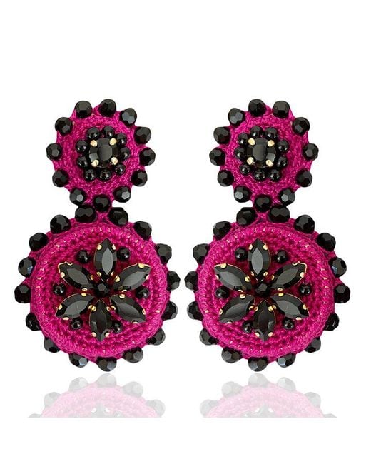 PINAR OZEVLAT Multicolor Flower Drop
