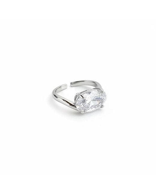 By Virgo White Aurenza Ring