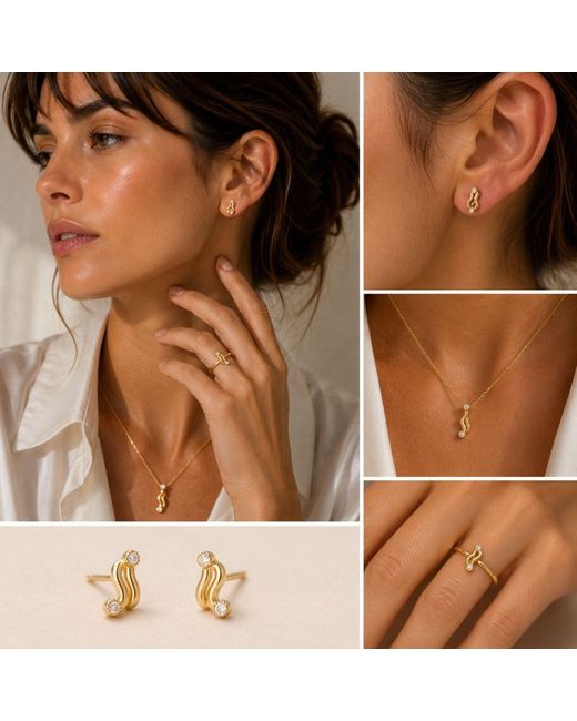 Lily Flo Jewellery Metallic Almost Went The Other Way Diamond Necklace