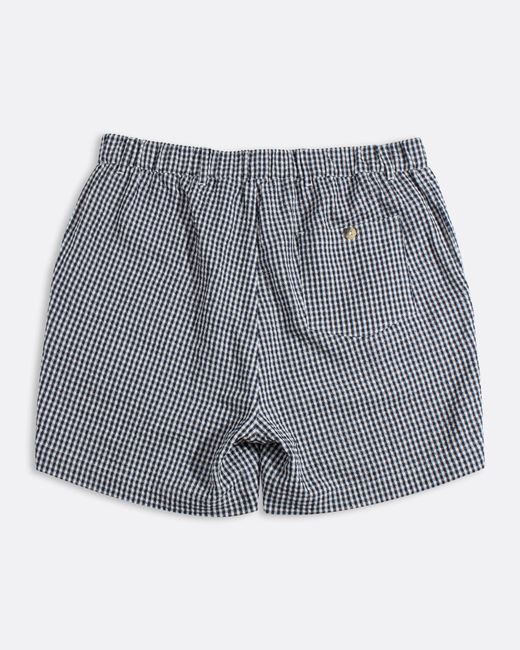 Far Afield Blue Gingham Dekk Short for men