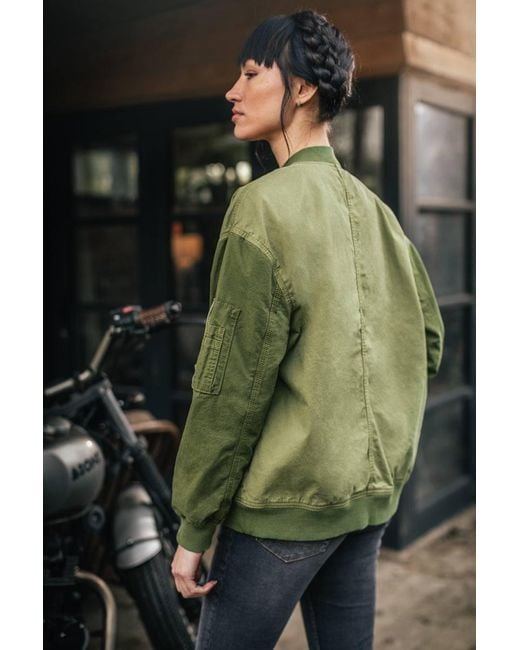 &SONS Trading Co Green Damsons Cali Bomber Jacket Army