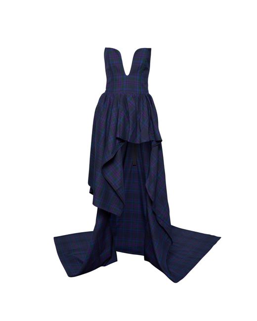 Sarah Regensburger Blue Warrior Tartan Dream Dress