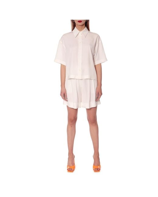 AGGI by HALEWSKI White Noa Whisper Shorts