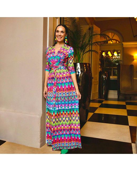 Beatrice von Tresckow Multicolor Aztec Art Dakota Maxi Dress