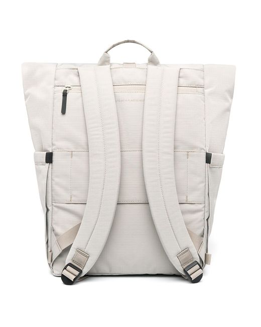 Lefrik White Lars Roll Fossil Backpack for men