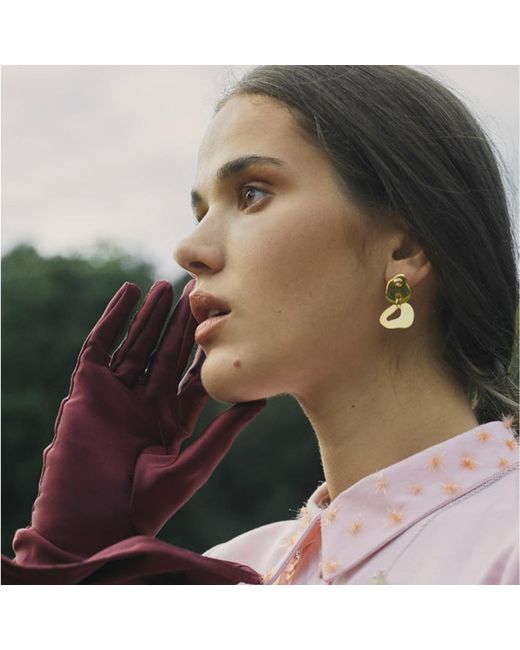 Bio-Trimmings Metallic Tesla Earrings