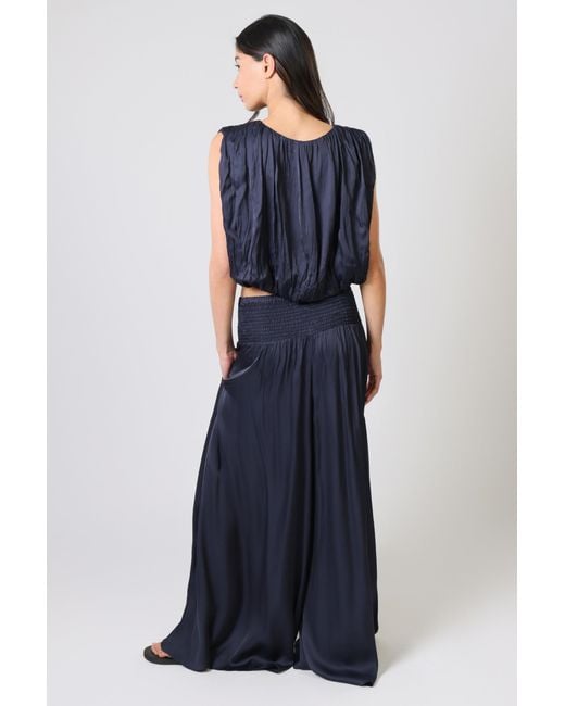 Traffic People Blue Any Moment Now Falls Sleeveless Top