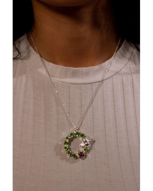 Vicki Sarge Black Circle Of Life Necklace