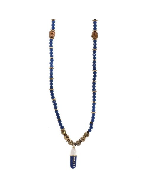 Ebru Jewelry Metallic Chill Pill Beaded Necklace