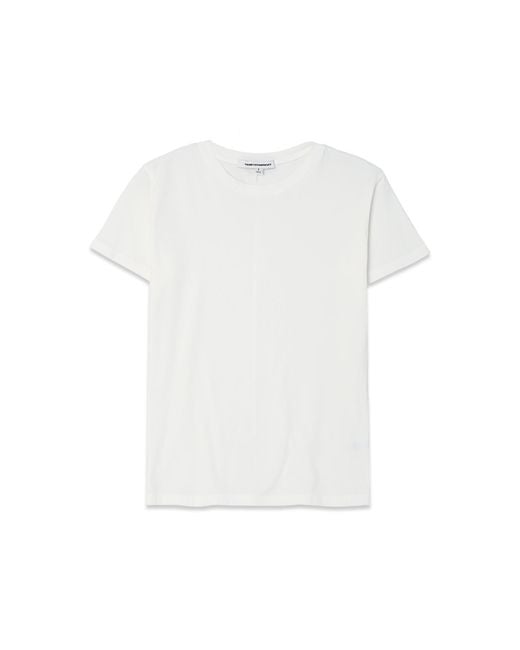 NOEND White Supima Cotton Crew Neck Tee