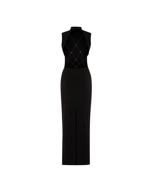 Khéla the Label Black No Strings Attached Backless Slim Dress