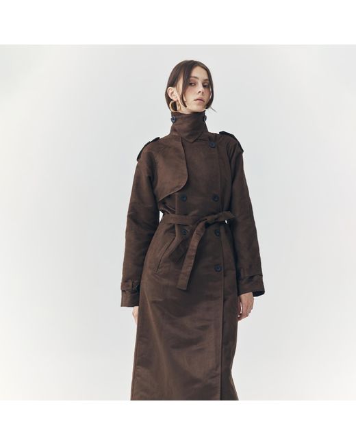 Ats the Label Black Jett Suede Coat