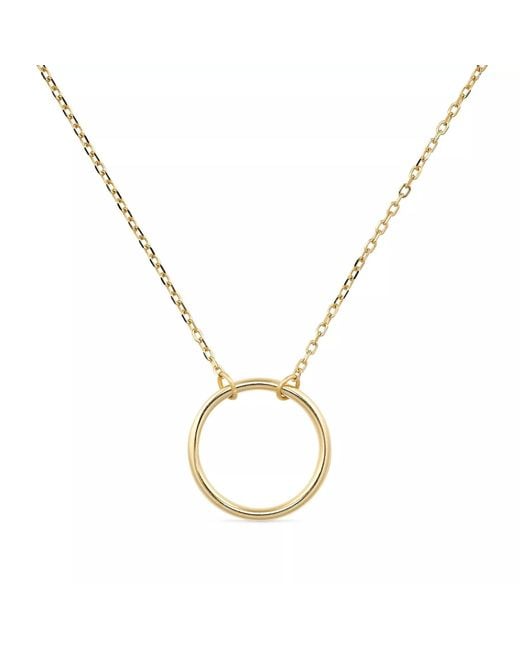 Elk & Bloom Metallic Circle Disc Necklace