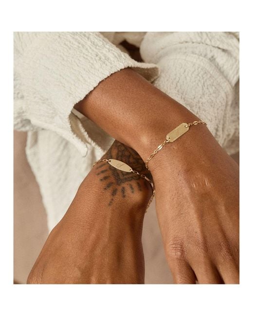 SET & STONES Metallic Cora Initial Bracelet