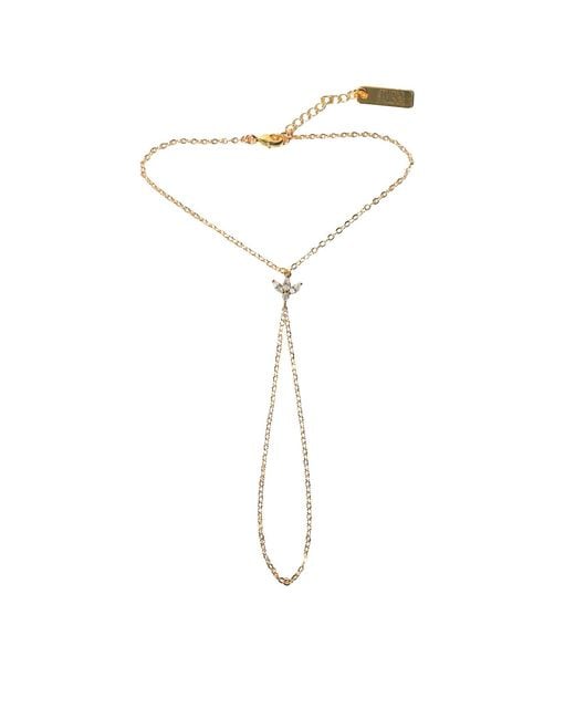 Studio Baloge Metallic Seraphine V-Line Hand Chain