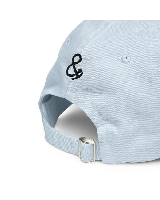 Anchor and Crew Blue Pastel Martini Is My Side Hustle Club Chino Embroidered Cap