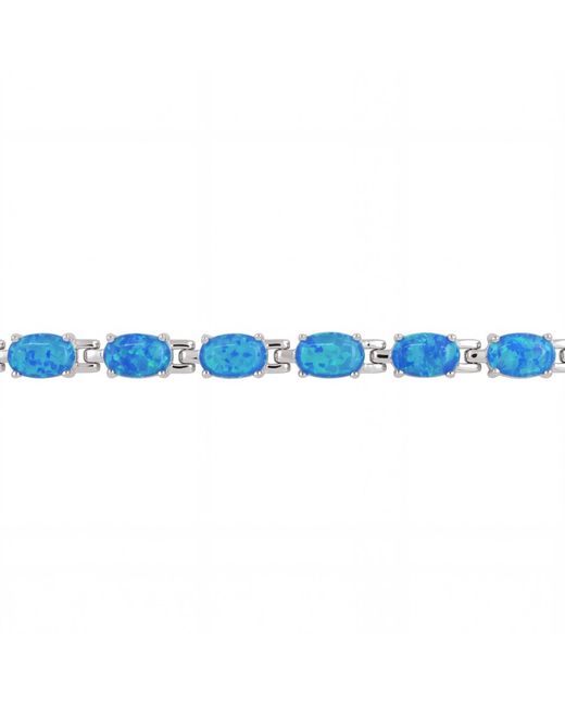 Latelita London Blue Opal Tennis Bracelet