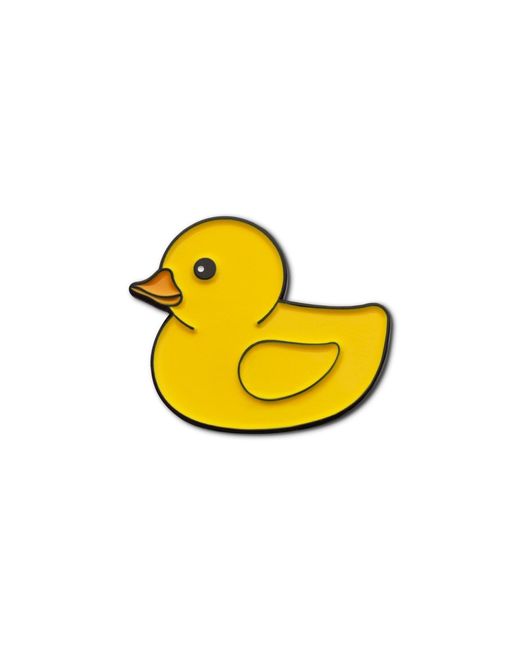 Make Heads Turn Yellow Enamel Pin Rubber Duck