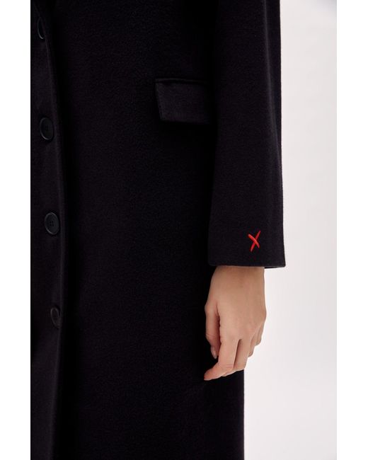 Pcfg Black Wool Coat