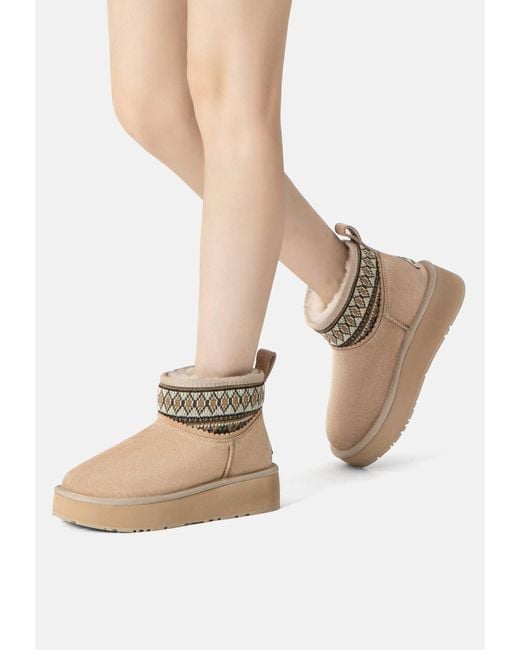 EverAu Australia Natural Neutrals Plover Ankle Platform Boots