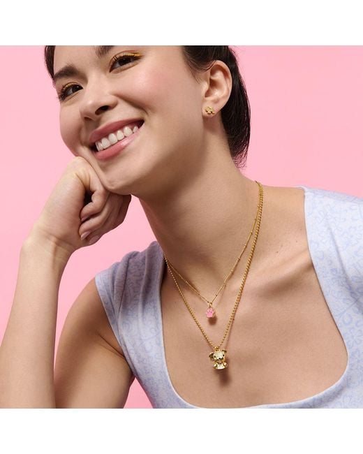 Cloud Haven Metallic Paw Print Choker Necklace