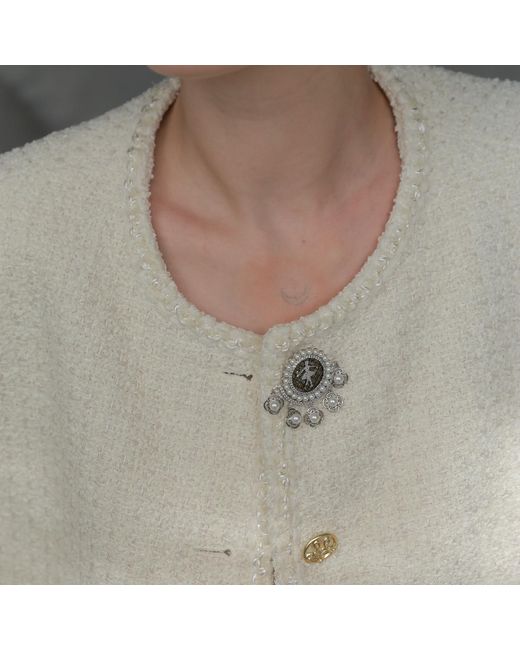 Retro Chic White Nutcracker Brooch