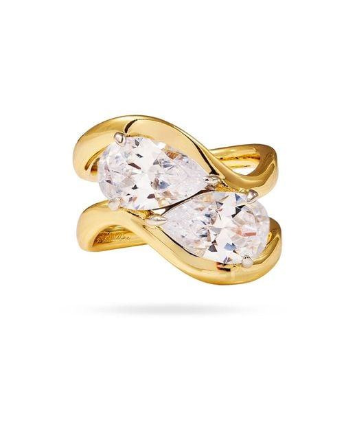 Onewildone Metallic Just A Girl East West Ring