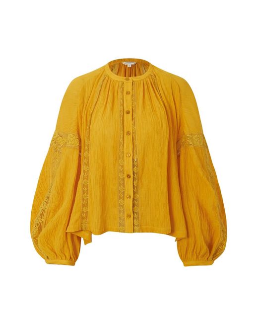 Pecanpepperpelican Yellow Honey Bubble Long Sleeve Top